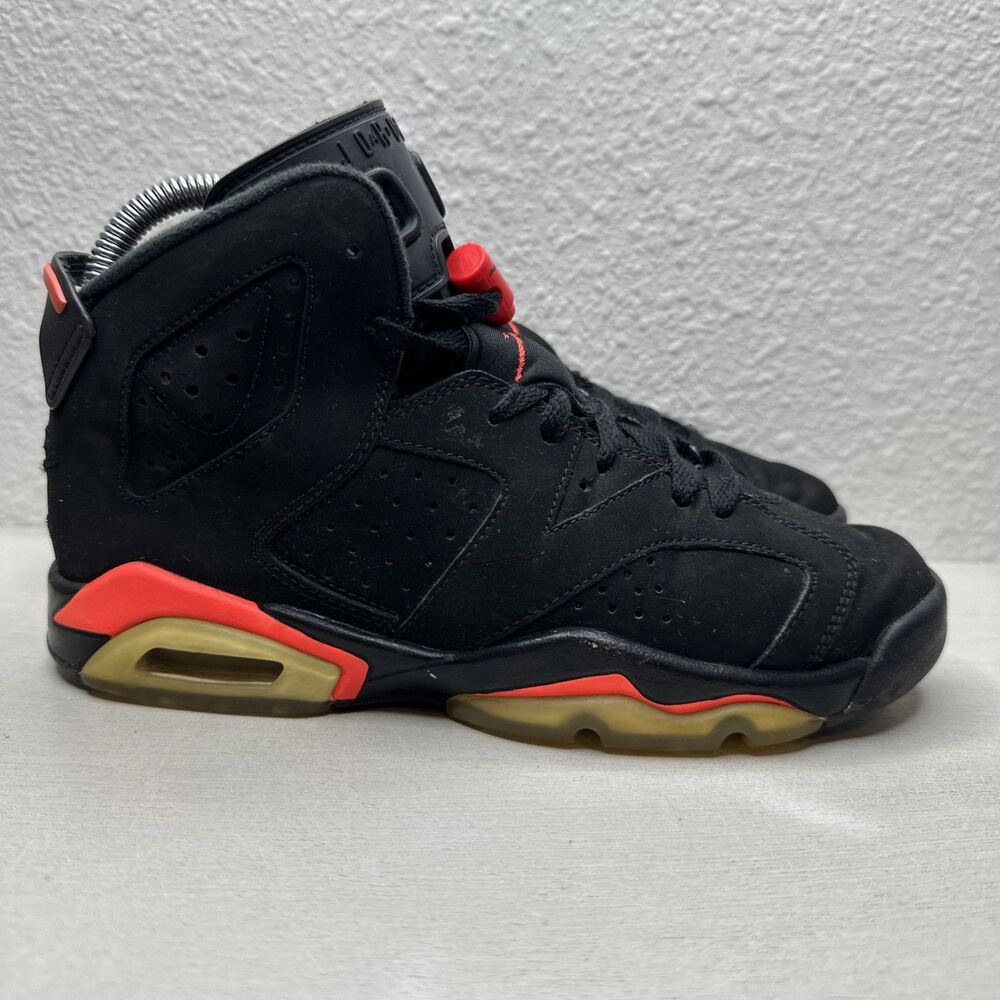 Nike Air Jordan Retro 6 VI BLACK INFRARED GS Size 4.5 Youth OR 6 Women’s